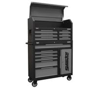 Sealey Ap1080Gr Superline Pro Topchest & Rollcab Combination 12 Drawer & 1 Door Cupboard - Grey
