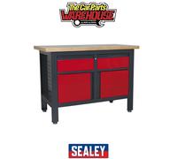 Sealey AP1372A Workstation with 2 Drawers & 2 Cupboards