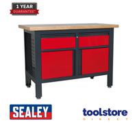 Sealey AP1372A Workstation with 2 Drawers & 2 Cupboards
