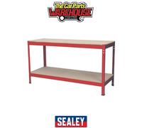 Sealey AP1535 Steel Workbench with Wooden Top 1.53m