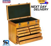 Sealey AP1608 Wood Tool Box Chest 8 Drawer Heavy Duty Storage Machinist Cabinet