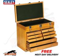 Sealey AP1608W Wood ToolBox Chest 8 Drawer Heavy Duty Storage Machinist Cabinet