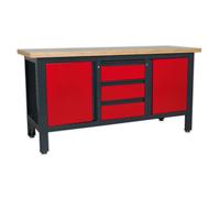 Sealey Ap1905C Workstation With 3 Drawers & 2 Cupboards