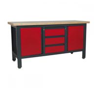 Sealey AP1905C Workstation with 3 Drawers & 2 Cupboards