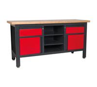 Sealey AP1905D Workstation with 6 Drawers & Open Storage