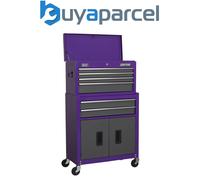 Sealey AP2200BBCP American PRO Topchest & Rollcab Combination 6 Drawer - Purple/