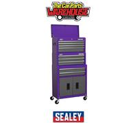 Sealey AP2200BBCPSTACK American PRO Topchest, Mid-Box Tool Chest & Rollcab Stack