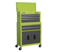 Sealey AP2200BBHV American PRO® Topchest & Rollcab Combination 6 Drawer - Green/