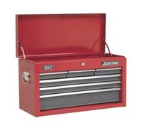 Sealey Ap2201Bb Topchest 6 Drawer With Ball Bearing Runners - Red/Grey
