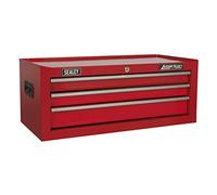 Mid-Box 3 Drawer with Ball-Bearing Slides - Red