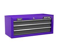 Sealey AP22309BBCP American PRO® Mid-Box Tool Chest 3 Drawer - Purple/Grey