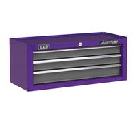 Sealey American PRO Mid-Box Tool Chest AP22309BBHV, 3-Drawer, Ball-Bearing Slides, Green/Grey