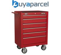 Sealey Roller Cabinet AP226 American Pro 6-Drawer - Ball-Bearing Slides - Red