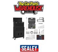 Sealey AP22BKCOMBO American PRO Topchest & Rollcab Combo 6 Drawer 170pc tool kit
