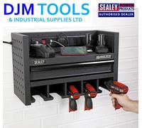 Sealey AP22SRBE Power Tool Storage Rack 560mm with Drawer & Power ...