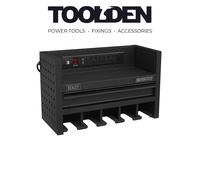 Sealey AP22SRBE Power Tool Storage Rack 560mm with Drawer & Power ...
