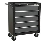 Sealey AP2505B Rollcab 5 Drawer with Ball Bearing Runners - Black/grey