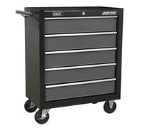 Sealey Ap2505B Rollcab 5 Drawer With Ball Bearing Runners - Black/Grey