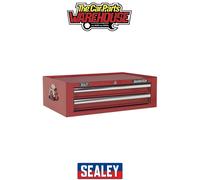 Mid-Box 2 Drawer with Ball-Bearing Slides - Red