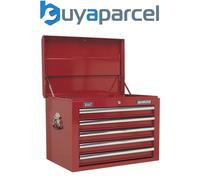 Topchest 5 Drawer with Ball-Bearing Slides - Red