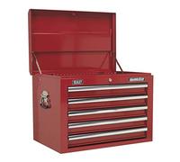 Topchest 5 Drawer with Ball-Bearing Slides - Red