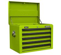 Sealey Topchest 5 Drawer with Ball-Bearing Slides - Green/Black
