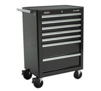 Sealey AP26479TB Rollcab 7 Drawer with Ball Bearing Runners - Black