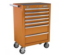 Sealey AP26479TO Rollcab 7 Drawer With Ball-Bearing Slides - Orange