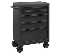 Sealey AP2705BE Superline PRO® Black Edition Rollcab with 5 Soft Close Drawers