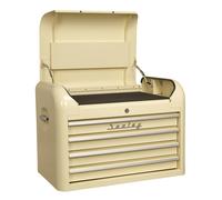Sealey Premier Retro Style Topchest 4 Drawer Blue with White Stripes AP28104BWS
