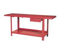 Sealey Workbench Steel 2 Meters With 1 Drawer Bottom Shelf 900Kg Capacity Ap3020