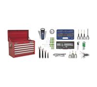 Sealey AP33059COMBO Superline PRO® Topchest 5 Drawer with 139pc Tool Kit - Red