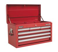 Sealey AP33069 6 Drawer Topchest with Ball Bearing Slides (Red)