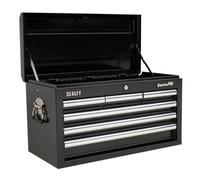 Sealey AP33069B Topchest 6 Drawer with Ball-Bearing Slides - Black