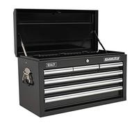 Sealey AP33069B 6 Drawer Topchest with Ball Bearing Runners (Black)
