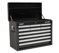 Topchest 10 Drawer with Ball-Bearing Slides - Black