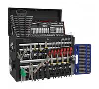 Sealey AP33109BCOMBO Topchest 10 Drawer With Ball-Bearing Slides - Black & 140Pc Tool Kit