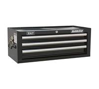 Sealey Ap33339B Add-On Chest 3 Drawer With Ball Bearing Runners - Black