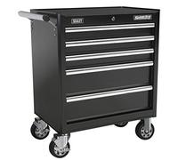 Sealey Superline PRO Rollcab 5 Drawer Tool Chest Storage Locking Workshop Black