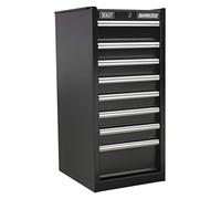 Hang-On Chest 8 Drawer with Ball-Bearing Slides - Black