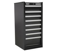 Hang-On Chest 8 Drawer with Ball-Bearing Slides - Black