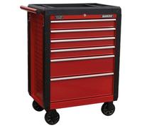Sealey Roller Cabinet Superline PRO AP3406 – 6 Drawer, Ball-Bearing Slides, Red