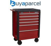 Sealey Roller Cabinet Superline PRO AP3406 – 6 Drawer, Ball-Bearing Slides, Red