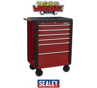 Sealey Roller Cabinet Superline PRO AP3406 – 6 Drawer, Ball-Bearing Slides, Red