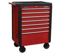 Sealey AP3407 Rollcab 7 Drawer with Ball Bearing Slides - Red