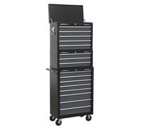 Sealey AP35STACK American PRO® Tool Chest Combination 16 Drawer - Black/Grey