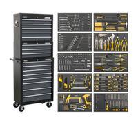 Sealey AP35TBCOMBO Tool Chest Combi 16 Drawer Ball Bearing Slides ...