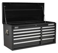 Topchest 10 Drawer with Ball-Bearing Slides Heavy-Duty - Black