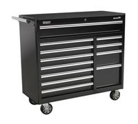 Sealey Rollcab AP41120B Superline Pro 12-Drawer Ball Bearing Slides Heavy Duty Black