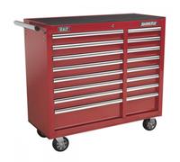 Sealey AP41169 Rollcab 16 Drawer With Ball-Bearing Slides Heavy-Duty - Red
